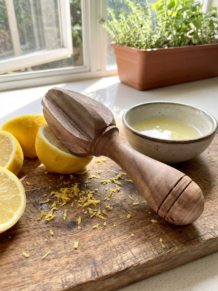 Wooden Citrus Reamer (Hand Juicer)